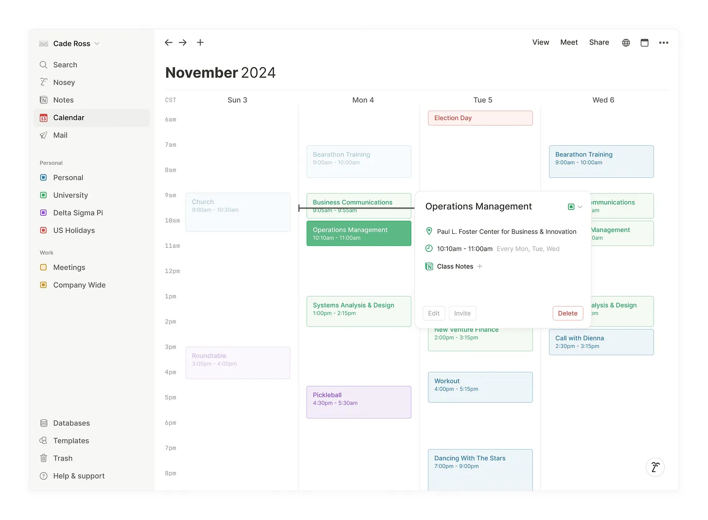 Notion Calendar extended event details with Notion doc integration